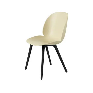 Beetle Plastic chair - Pastel green, black leg - GUBI