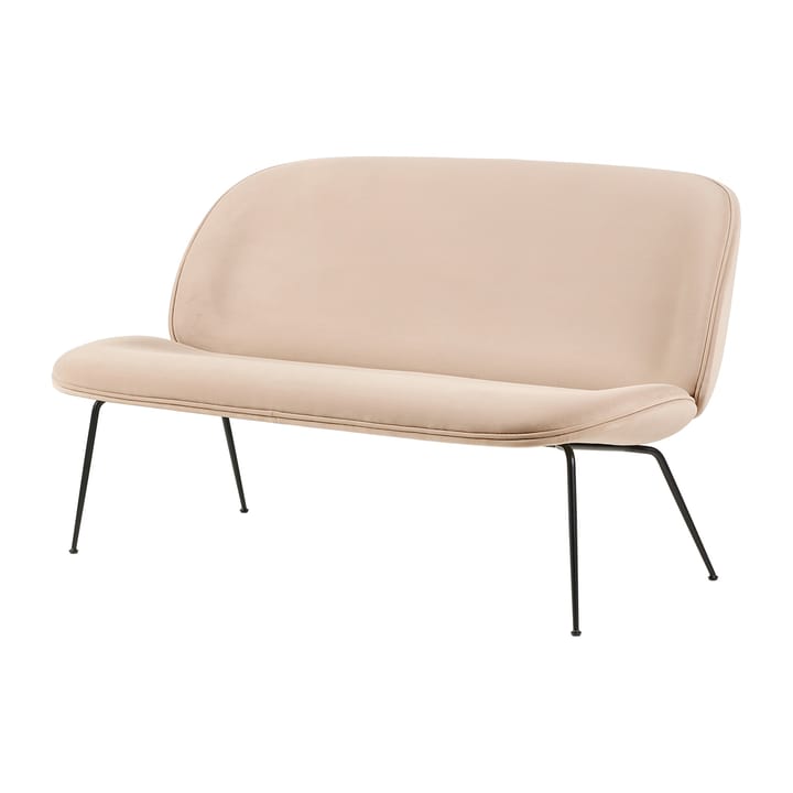 Beetle sofa 2-seat fully dressed conic base - Sunday 034-matte black - GUBI