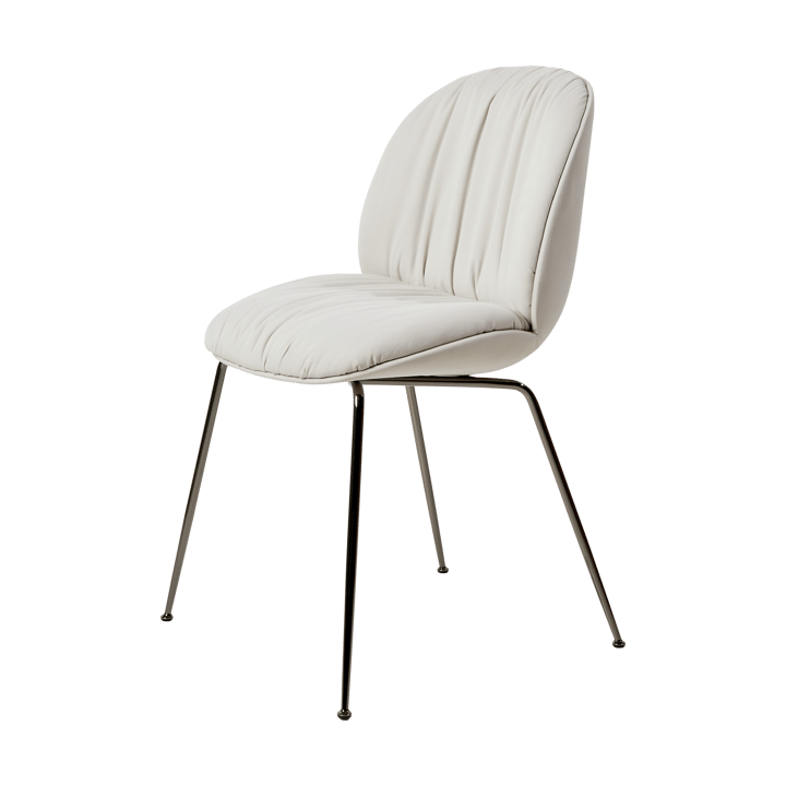 Beetle Soft chair fully upholstered - Reales Limonta 001-black chrome - GUBI