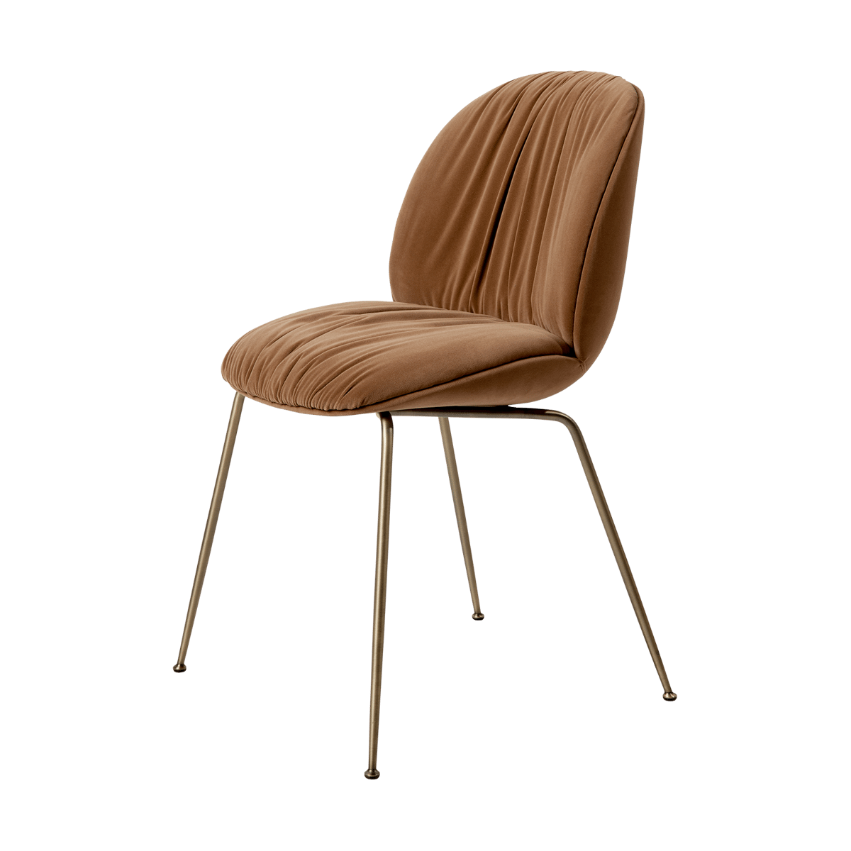 GUBI Beetle Soft chair fully upholstered Sunday Dedar 112-antique brass