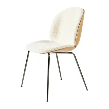 Beetle upholstered chair oak - Black-chrome-karakorum 001 - GUBI