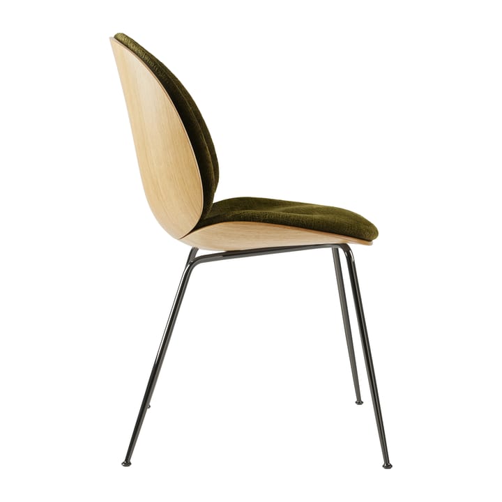 Beetle upholstered chair oak - Black-chrome-mumble 20 - GUBI