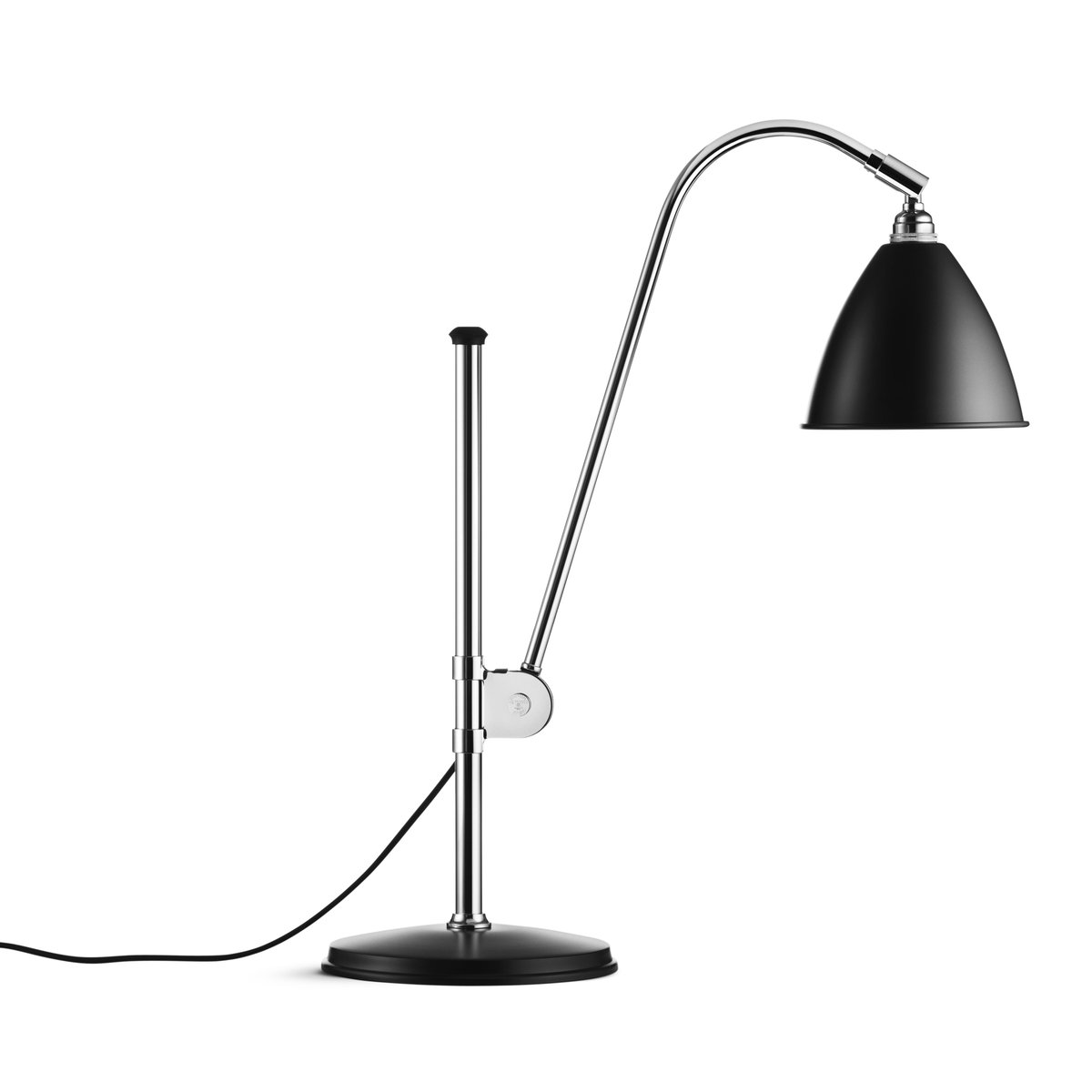 GUBI Bestlite BL1 table lamp black-chrome | Scandinavian Design | Desk & table lamps | Silver-coloured
