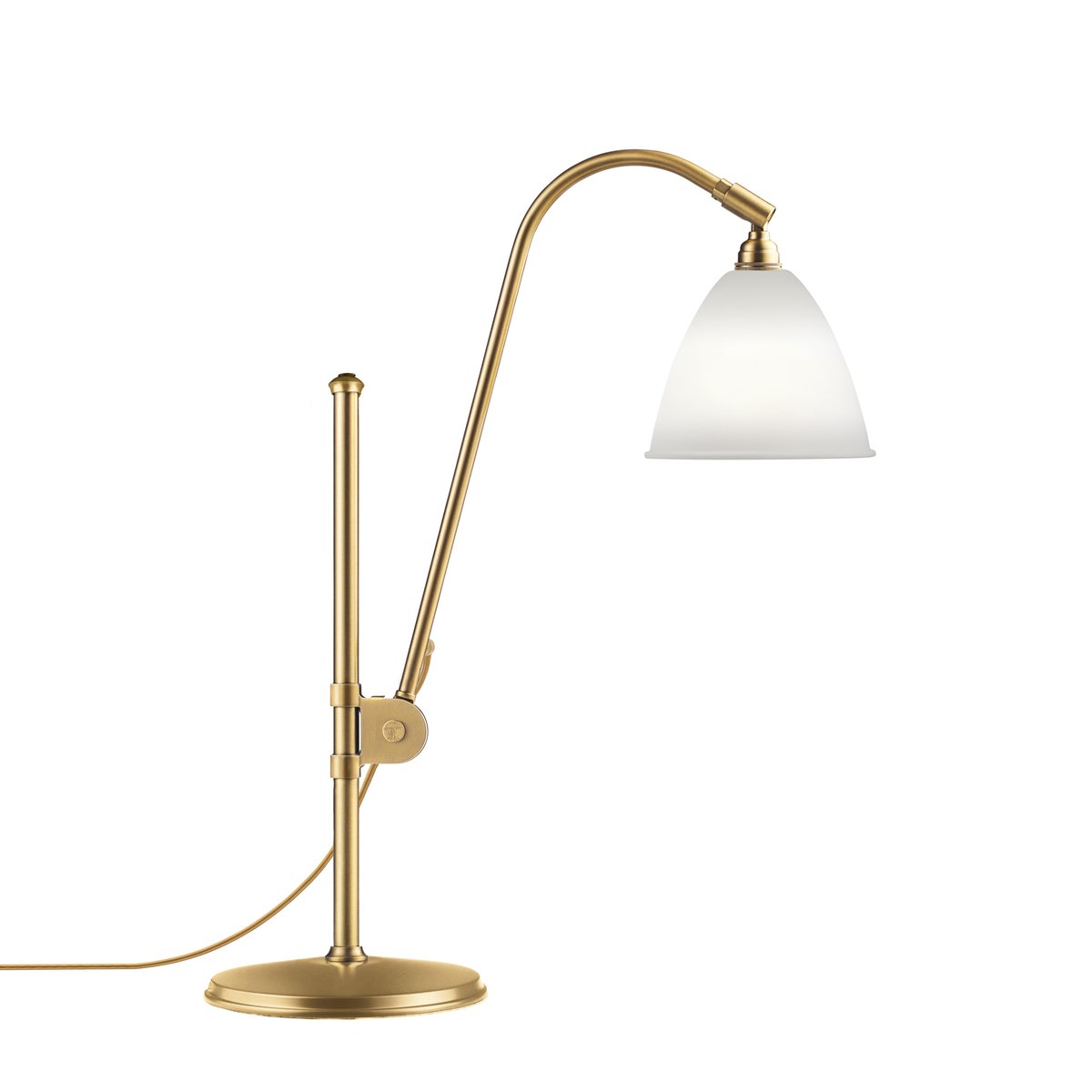 GUBI Bestlite BL1 table lamp bone china-brass | Scandinavian Design | Desk & table lamps | White
