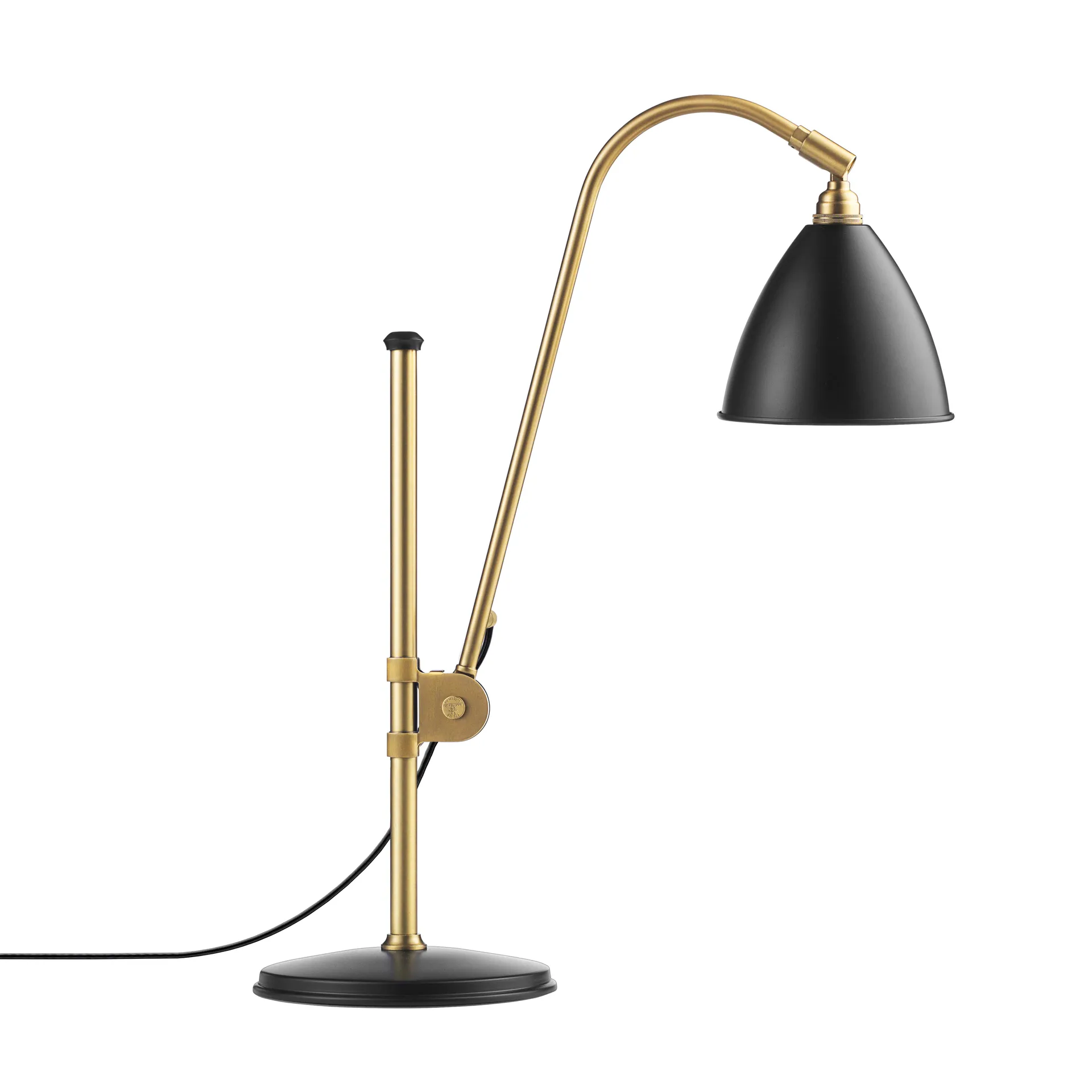 Bestlite BL1 table lamp, charcoal black-brass GUBI
