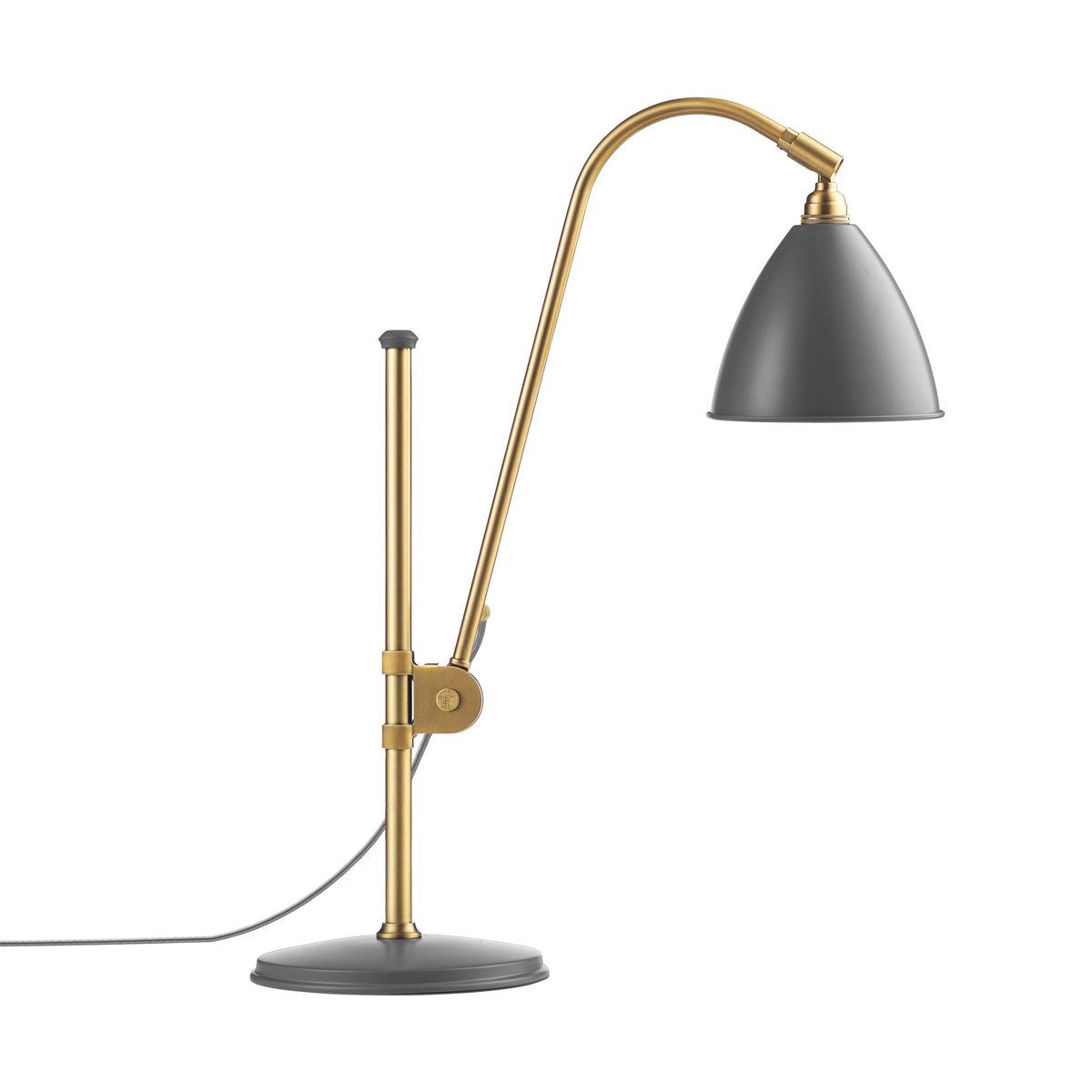 GUBI Bestlite BL1 table lamp grey-brass | Scandinavian Design | Desk & table lamps | Grey