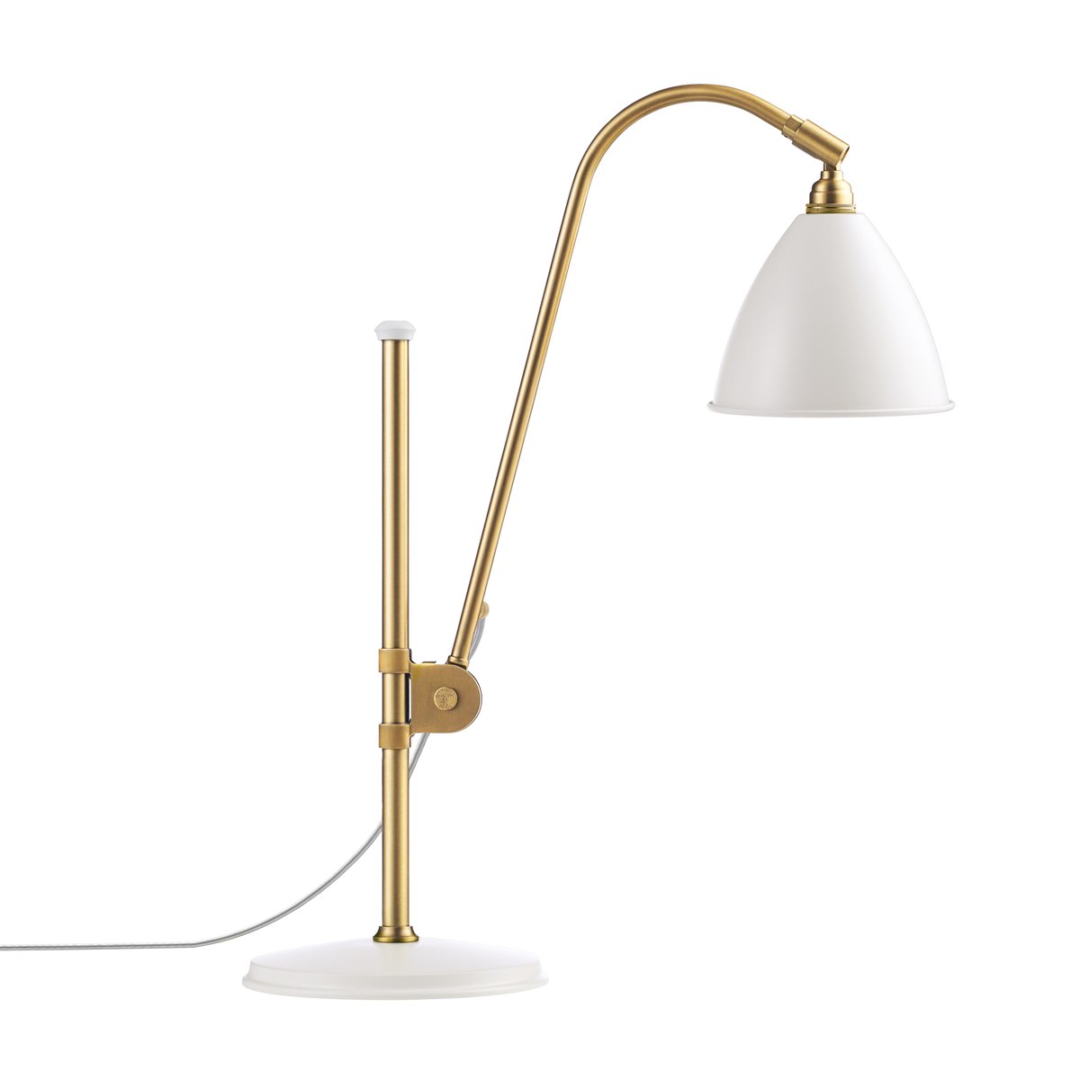 GUBI Bestlite BL1 table lamp matte white-brass | Scandinavian Design | Desk & table lamps | White