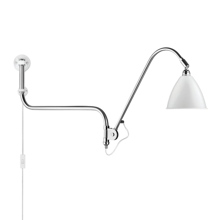 Bestlite BL10 wall lamp - matt white-chrome - Gubi