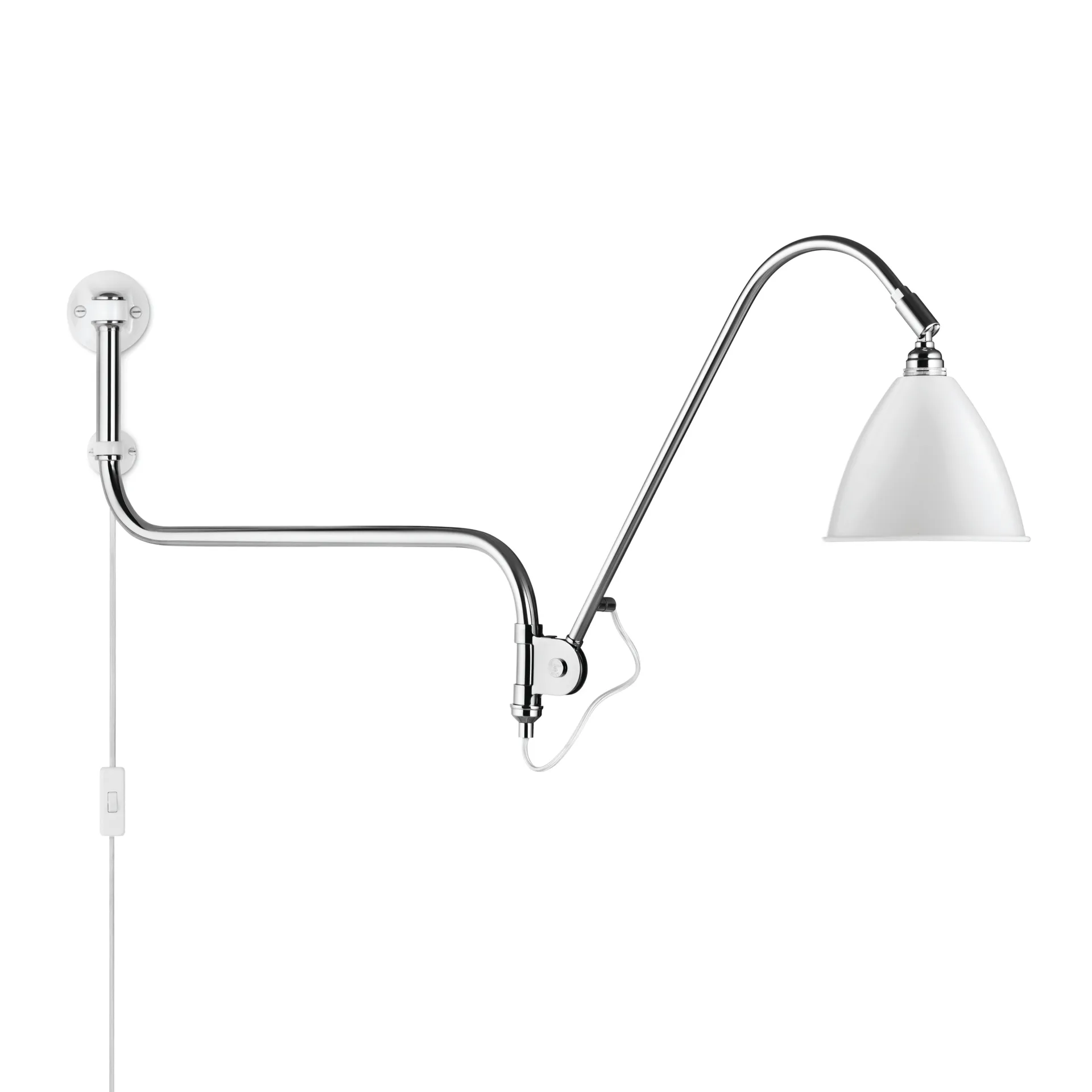 Bestlite BL10 wall lamp, matt white-chrome GUBI