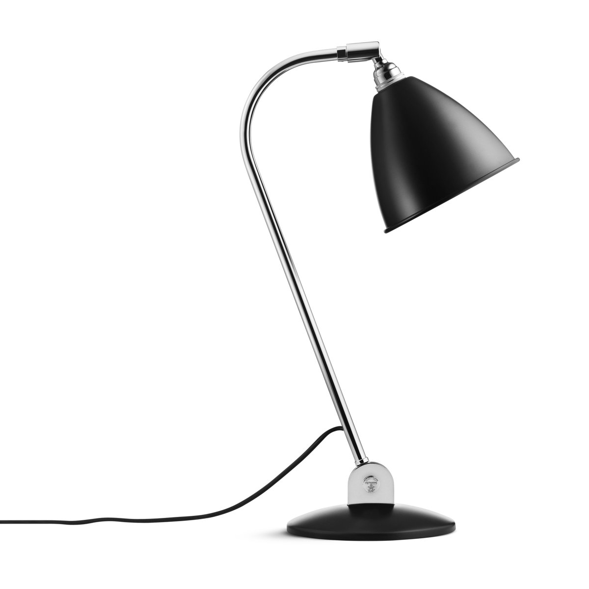 GUBI Bestlite BL2 table lamp black-chrome | Scandinavian Design | Desk & table lamps | Silver-coloured