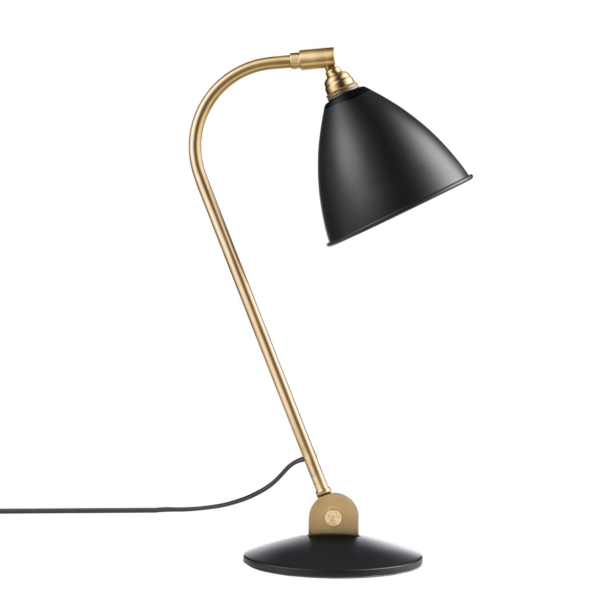 GUBI Bestlite BL2 table lamp charcoal black-brass | Scandinavian Design | Desk & table lamps | Black