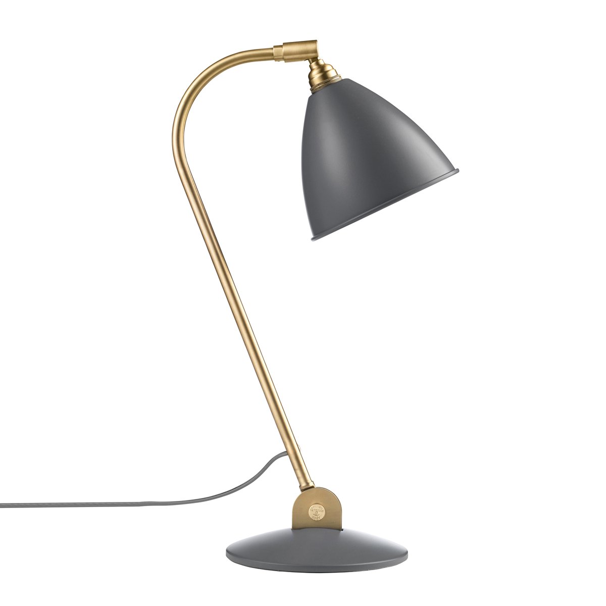 GUBI Bestlite BL2 table lamp grey-brass | Scandinavian Design | Desk & table lamps | Grey
