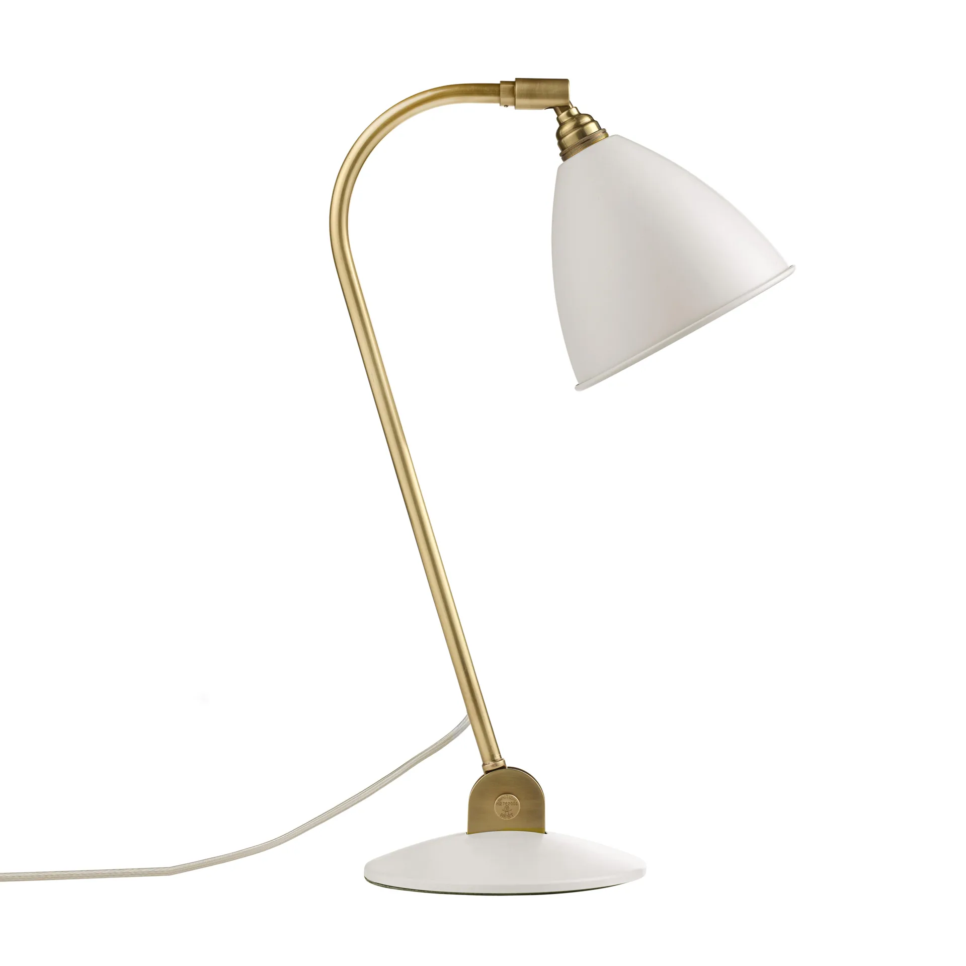 Bestlite BL2 table lamp, matte white-brass GUBI