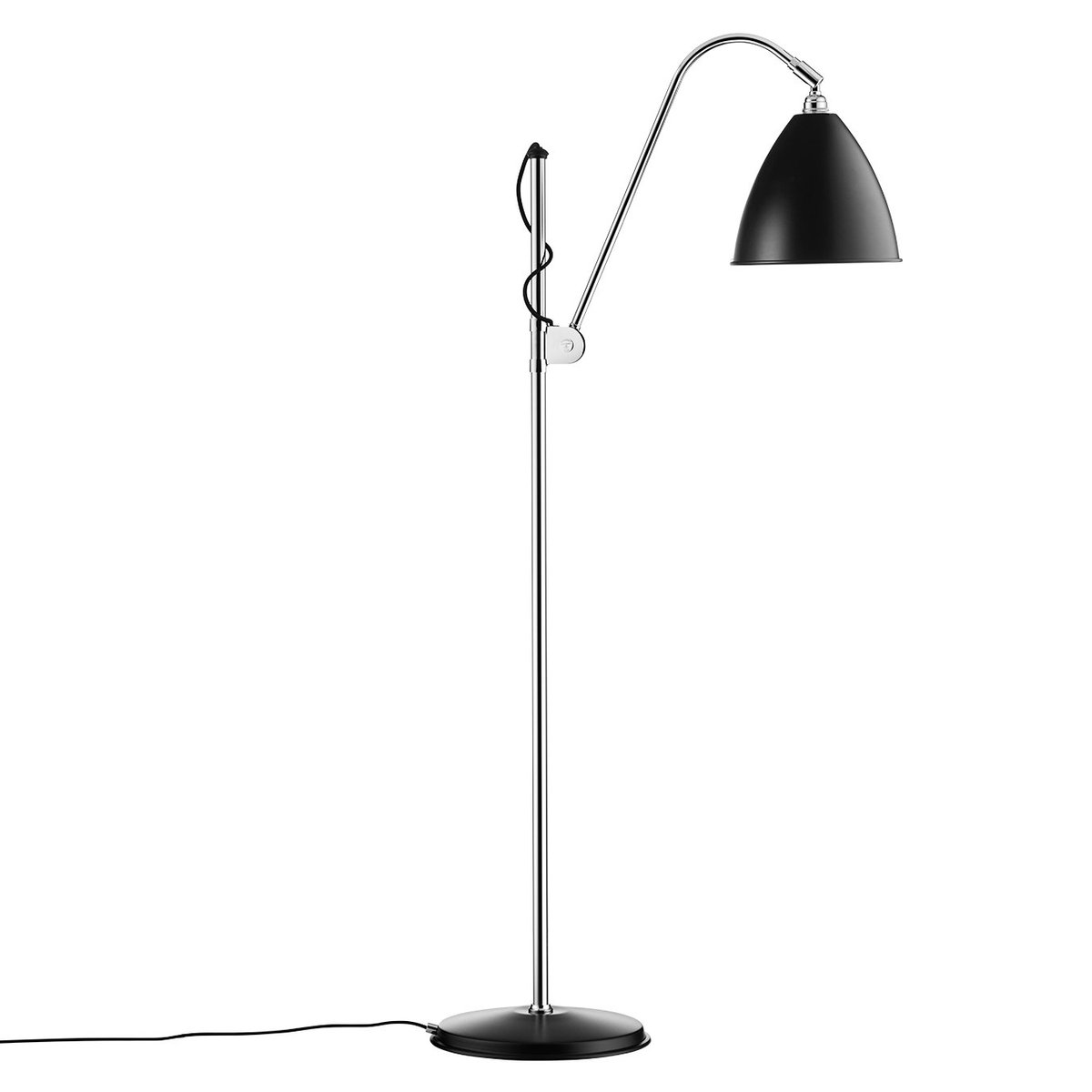 GUBI Bestlite BL3M floor lamp black-chrome | Scandinavian Design | Floor lamps | Silver-coloured