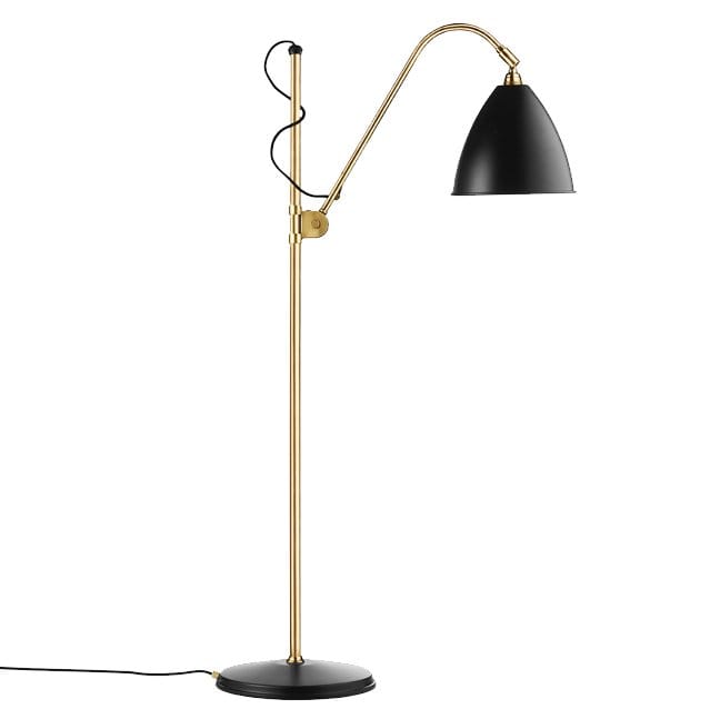 Bestlite BL3M floor lamp - charcoal black-brass - GUBI