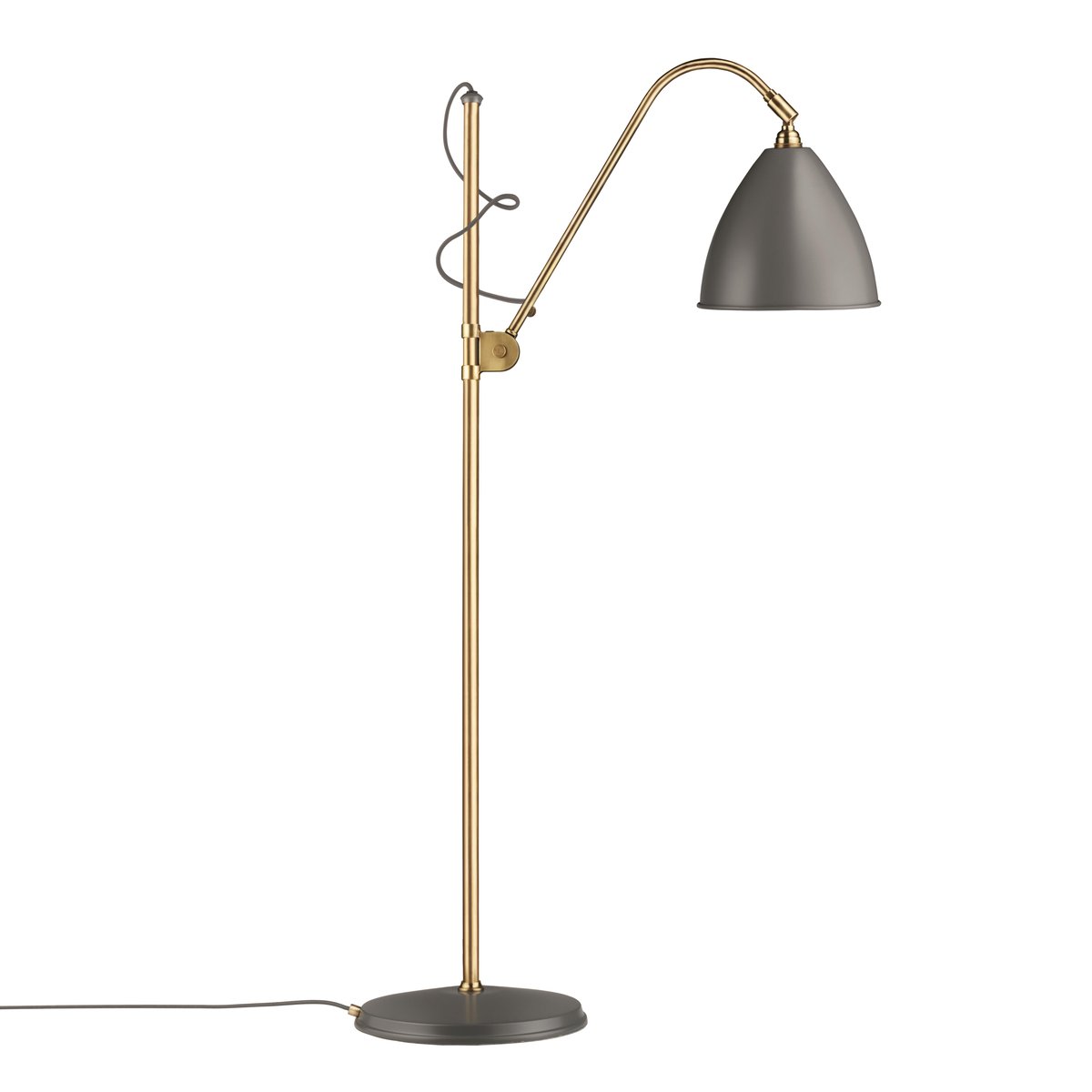 GUBI Bestlite BL3M floor lamp grey-brass | Scandinavian Design | Floor lamps | Grey