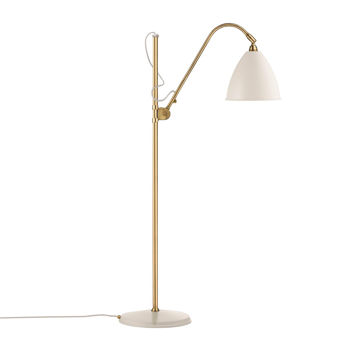 GUBI Bestlite BL3M floor lamp matte white-brass | Scandinavian Design | Floor lamps | White