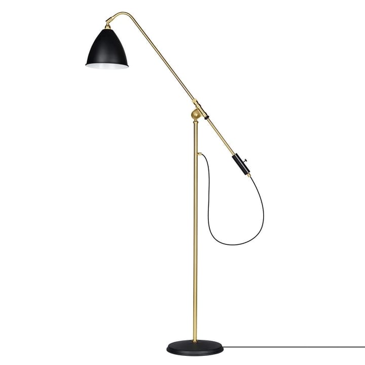 Bestlite BL4 floor lamp - charcoal black-brass - Gubi