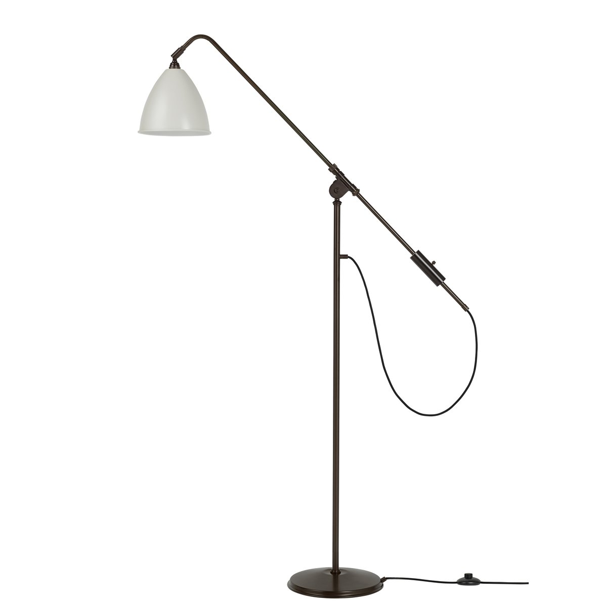 GUBI Bestlite BL4 floor lamp classic white-black | Scandinavian Design | Floor lamps | Black