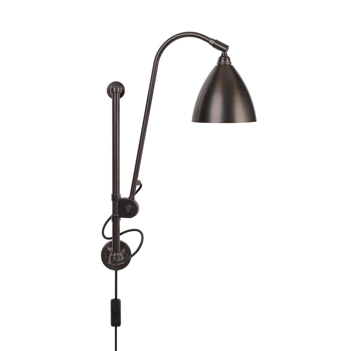 GUBI Bestlite BL5 wall lamp Black brass