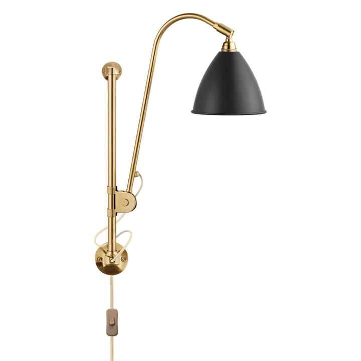 Bestlite BL5 wall lamp - charcoal black-brass - GUBI