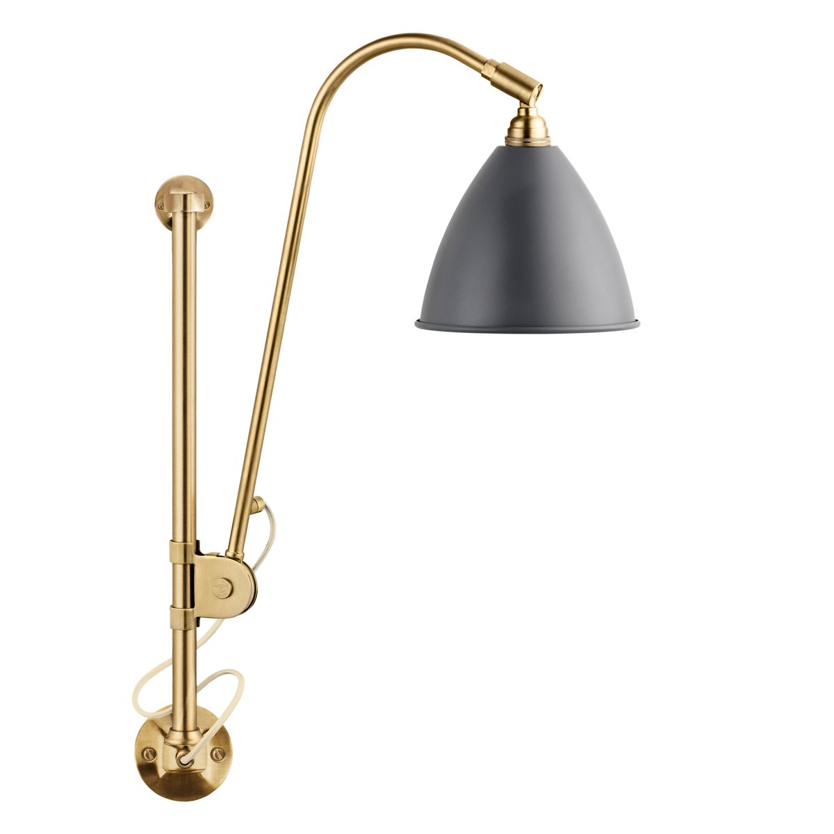 GUBI Bestlite BL5 wall lamp Grey-brass | Scandinavian Design | Wall lights | Grey
