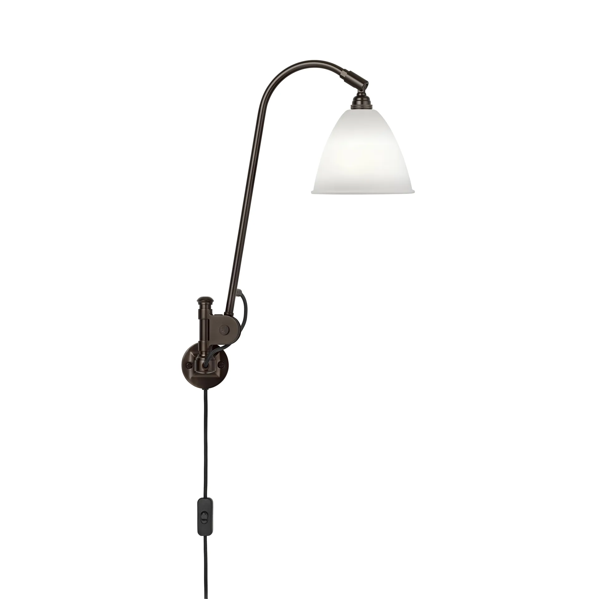 Bestlite BL6 wall lamp, bone china-black GUBI