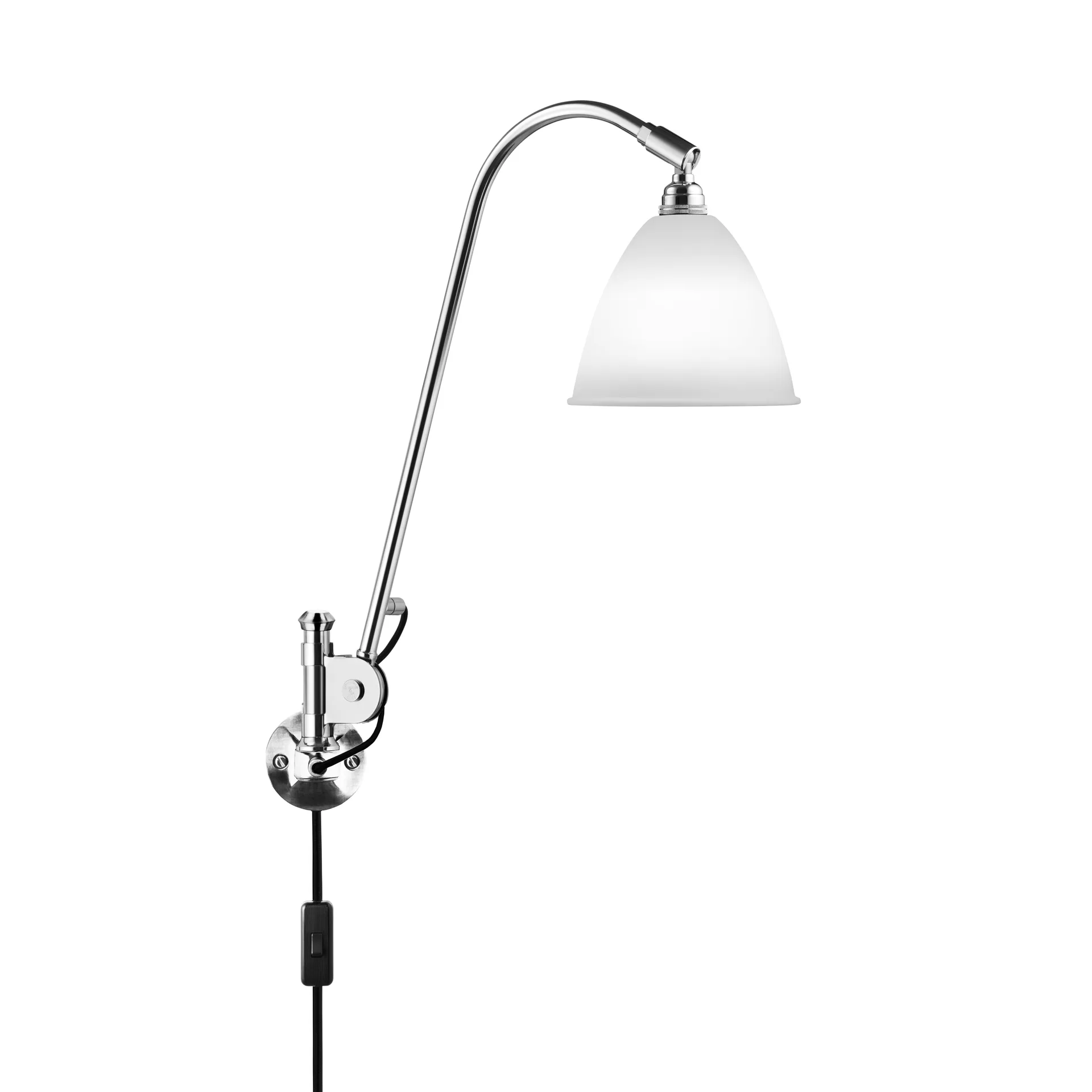 Bestlite BL6 wall lamp, bone china-chrome GUBI