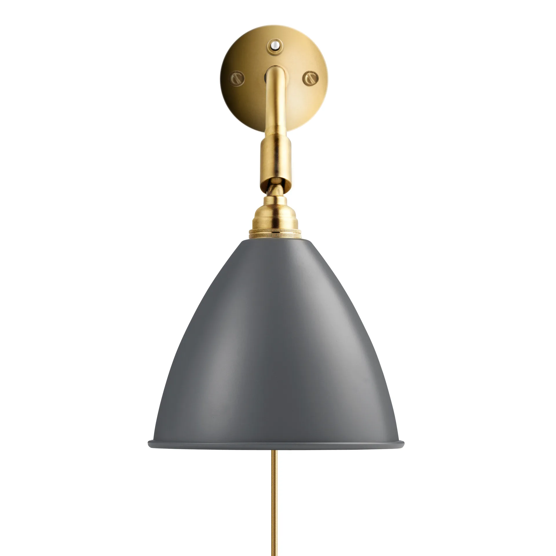 Bestlite BL7 wall lamp, grey-brass GUBI