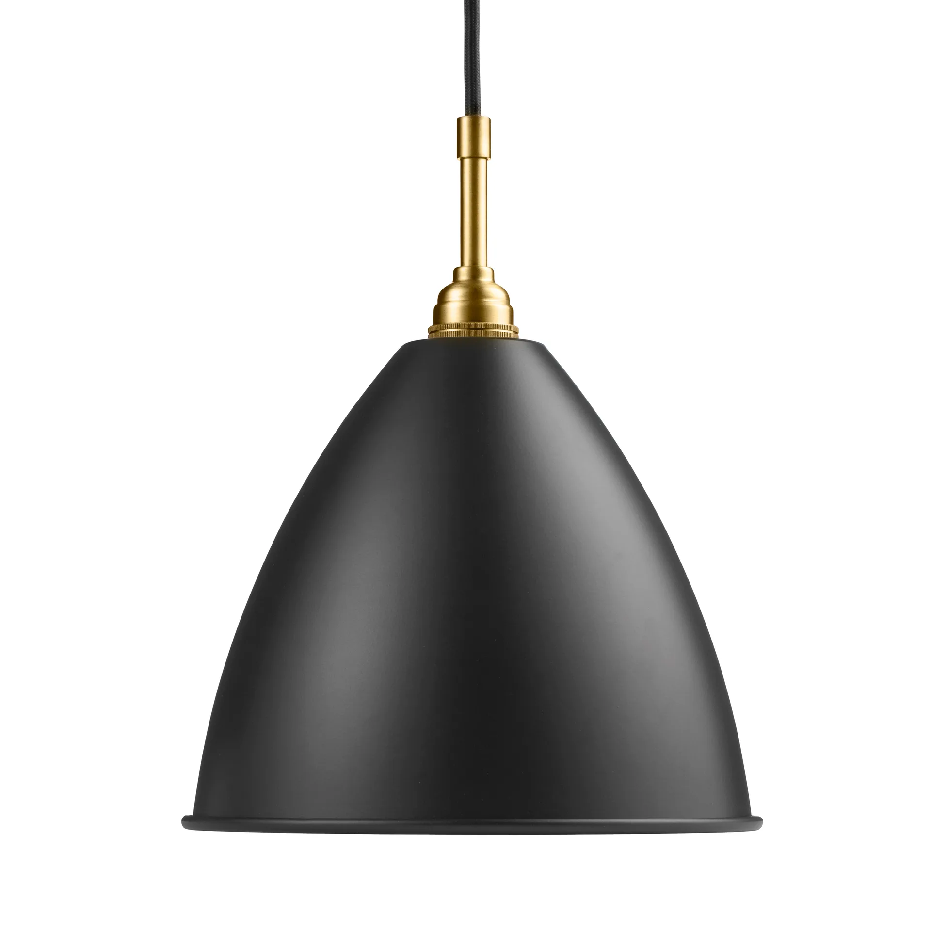 Bestlite BL9L pendant lamp, charcoal black-brass GUBI