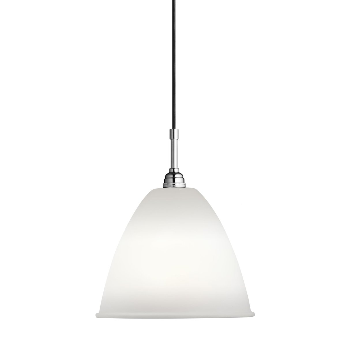 GUBI Bestlite BL9M pendant lamp bone china-chrome | Scandinavian Design | Pendant lamps | Silver-coloured
