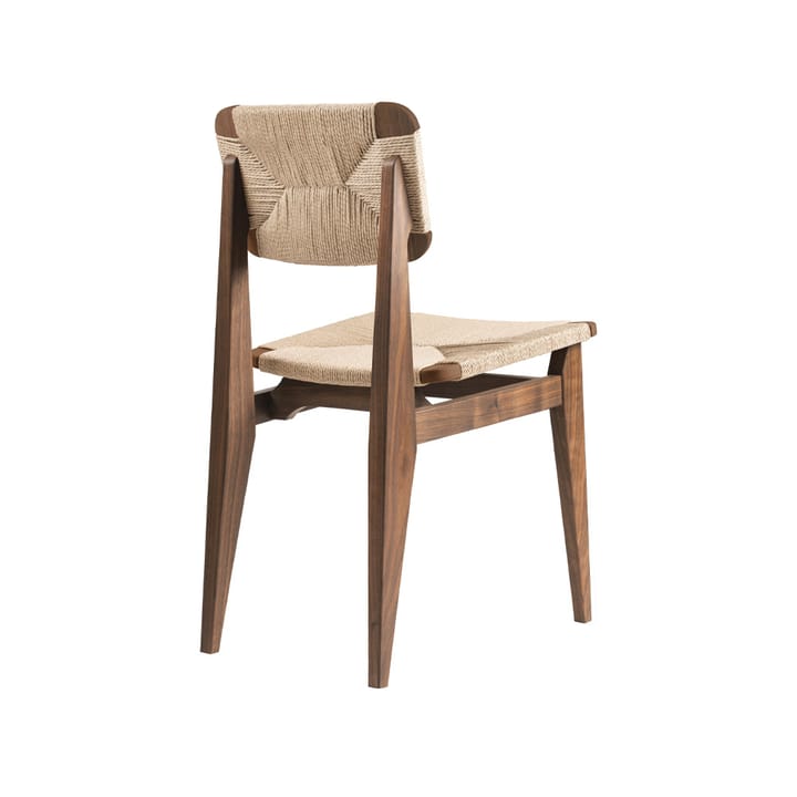 C-Chair chair - American walnut, natural braided seat and back - GUBI