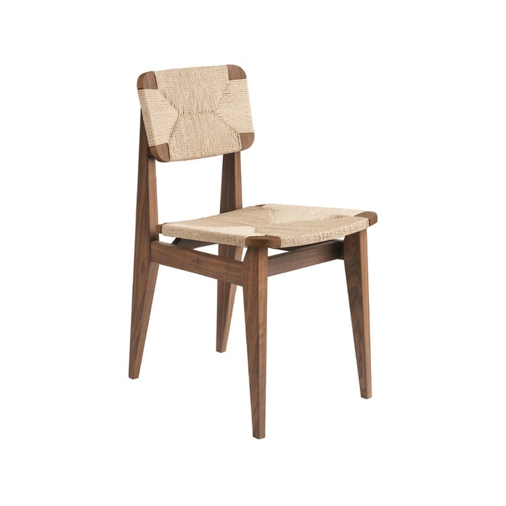 C-Chair chair - American walnut, natural braided seat and back - GUBI