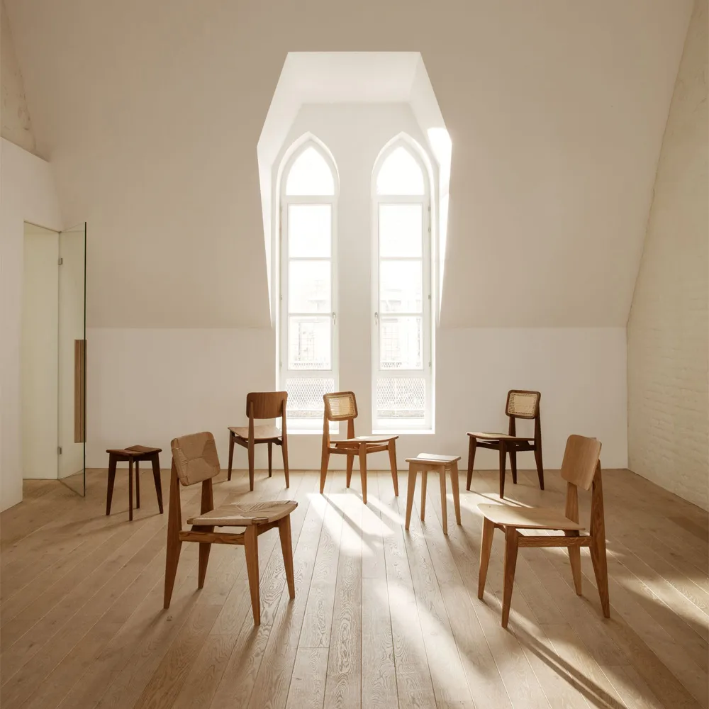 C-Chair chair, Black stained oak GUBI