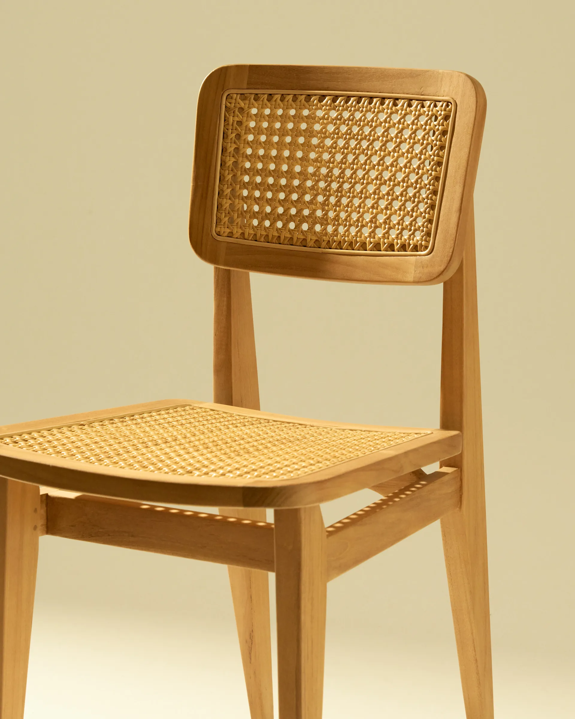 C-chair Outdoor chair, All french cane-natural teak GUBI