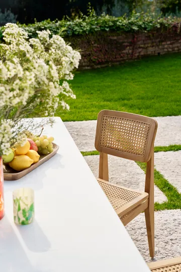 C-chair Outdoor chair - All french cane-natural teak - GUBI