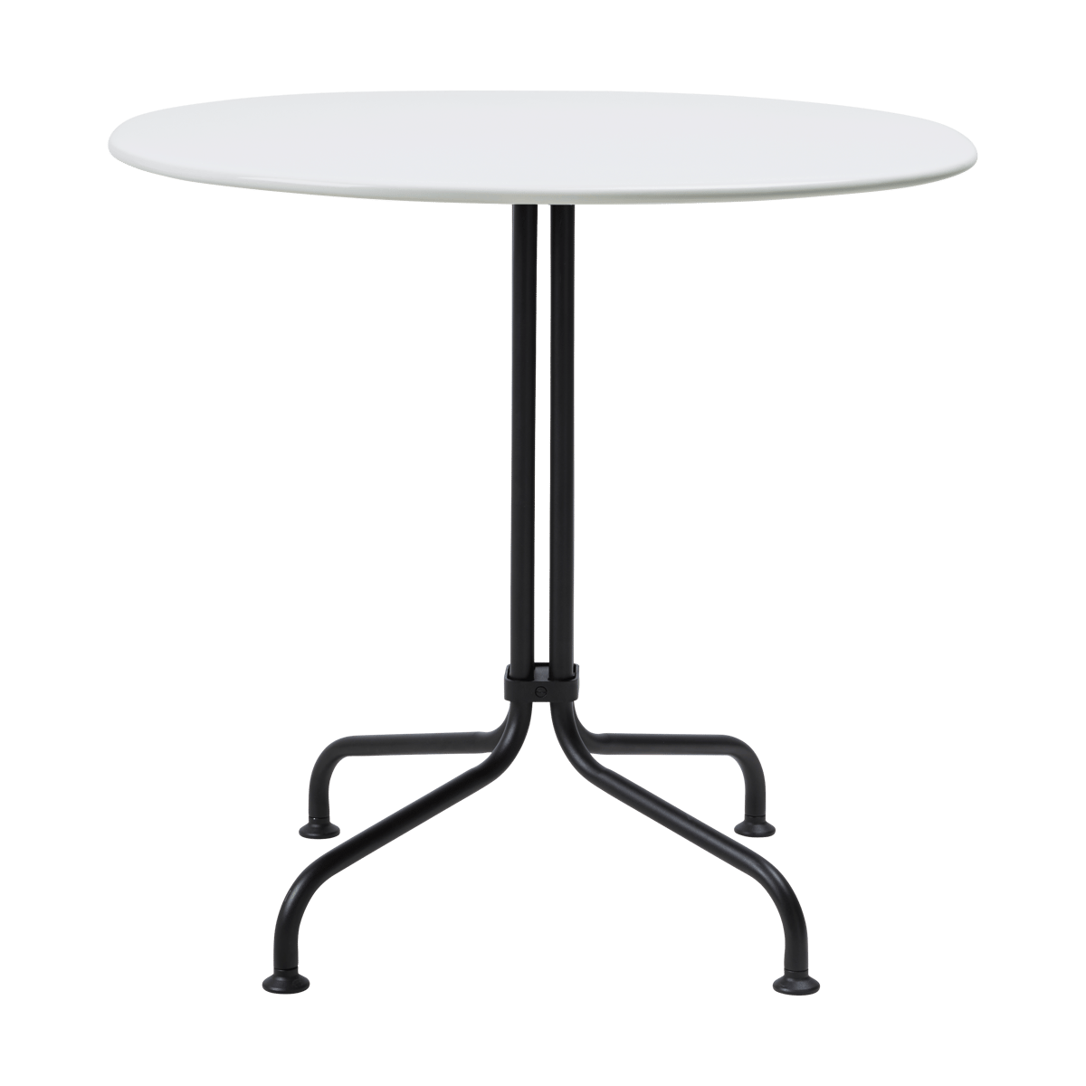 GUBI Carmel Bistro dining table 75x75 cm Clam white-black semi matt