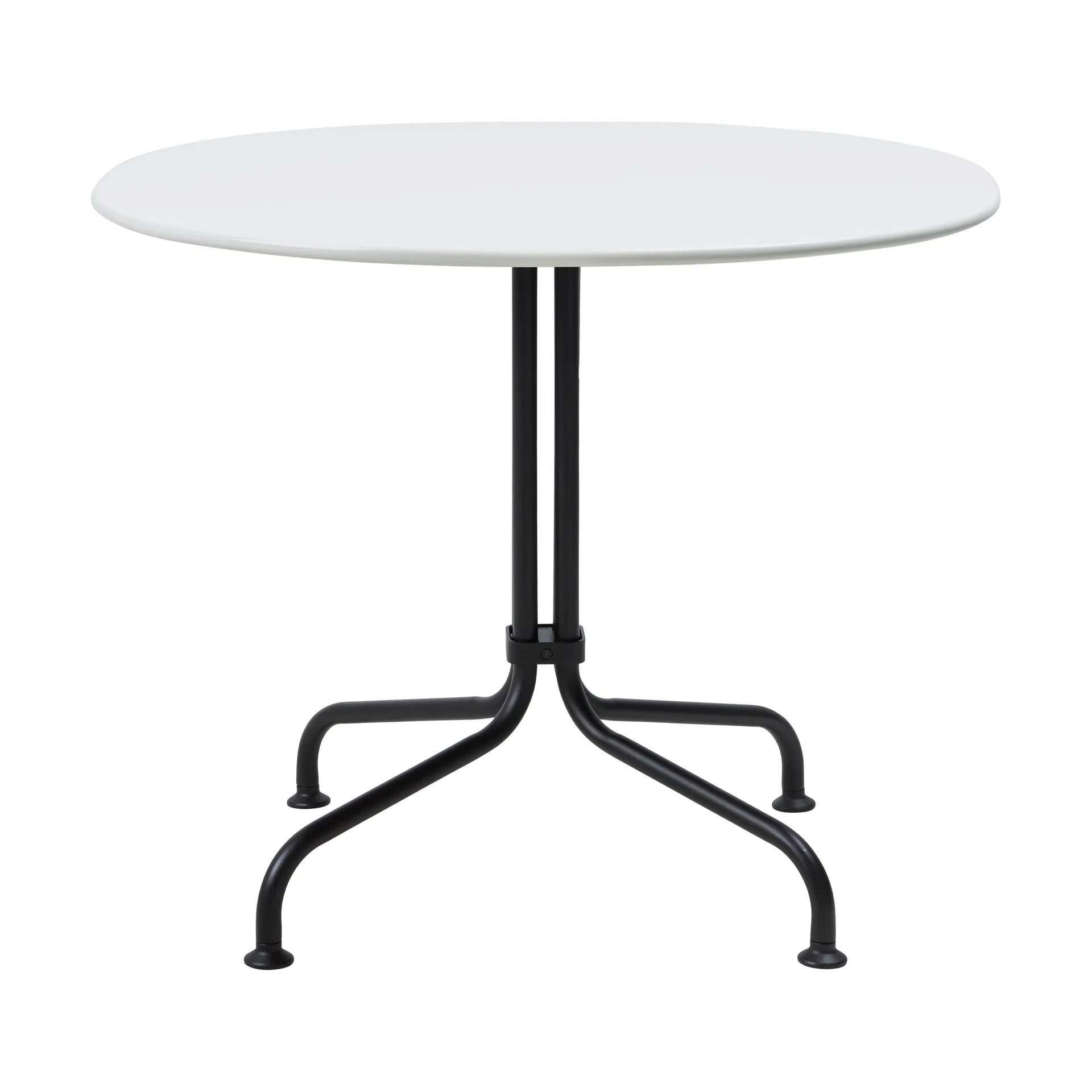Carmel Bistro lounge table 75x75 cm, Clam white-black semi matt GUBI