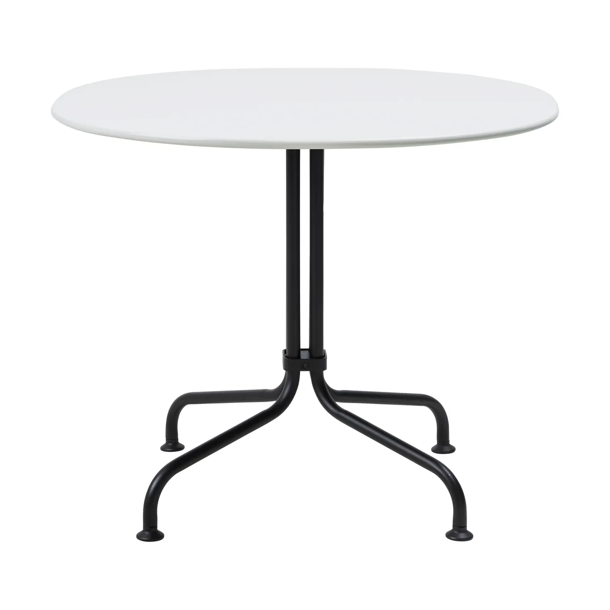 GUBI Carmel Bistro lounge table 75x75 cm Clam white-black semi matt