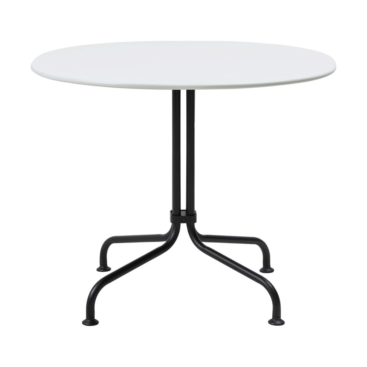 GUBI Carmel Bistro lounge table 75x75 cm Clam white-black semi matt