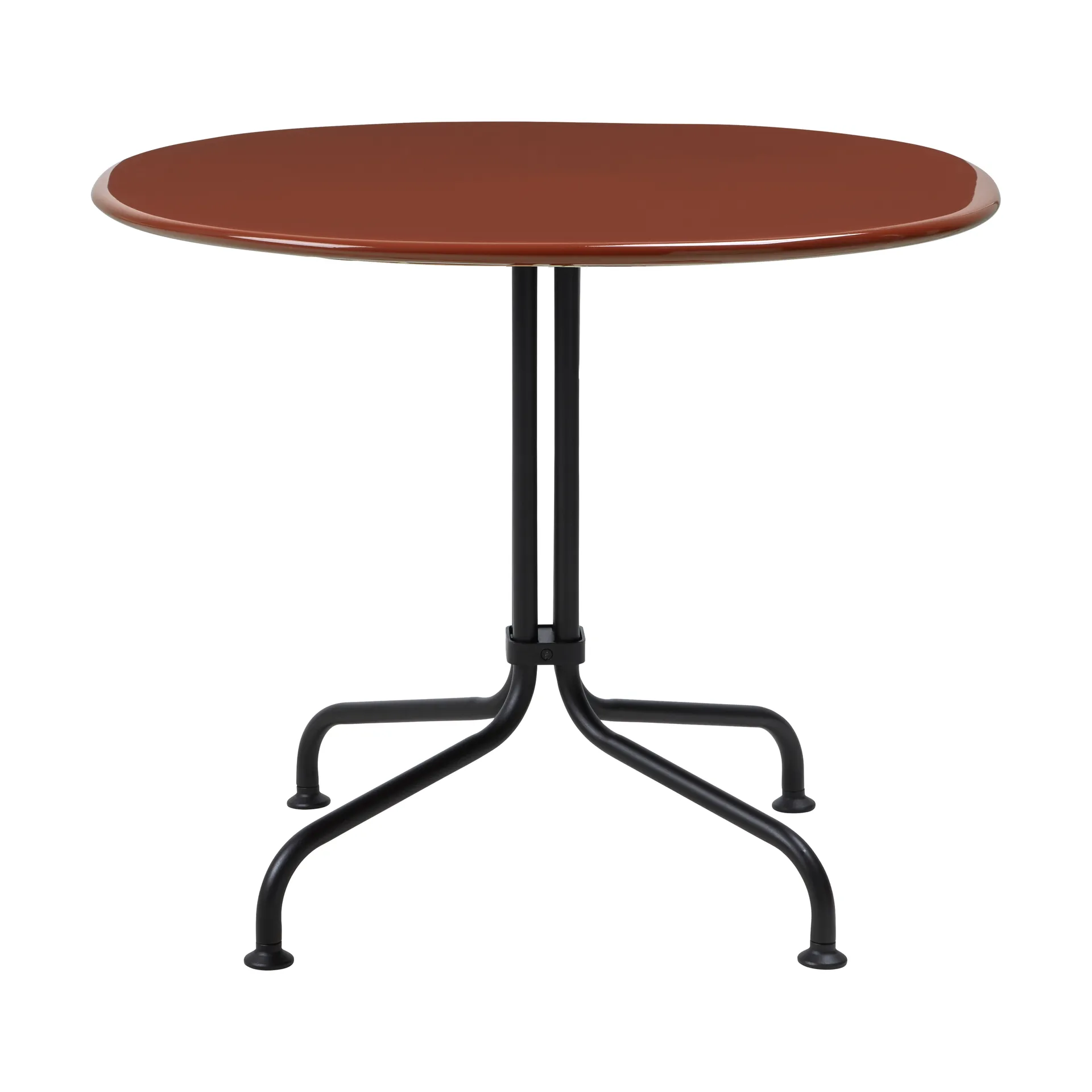 Carmel Bistro lounge table 75x75 cm, Rock red-black semi matt GUBI