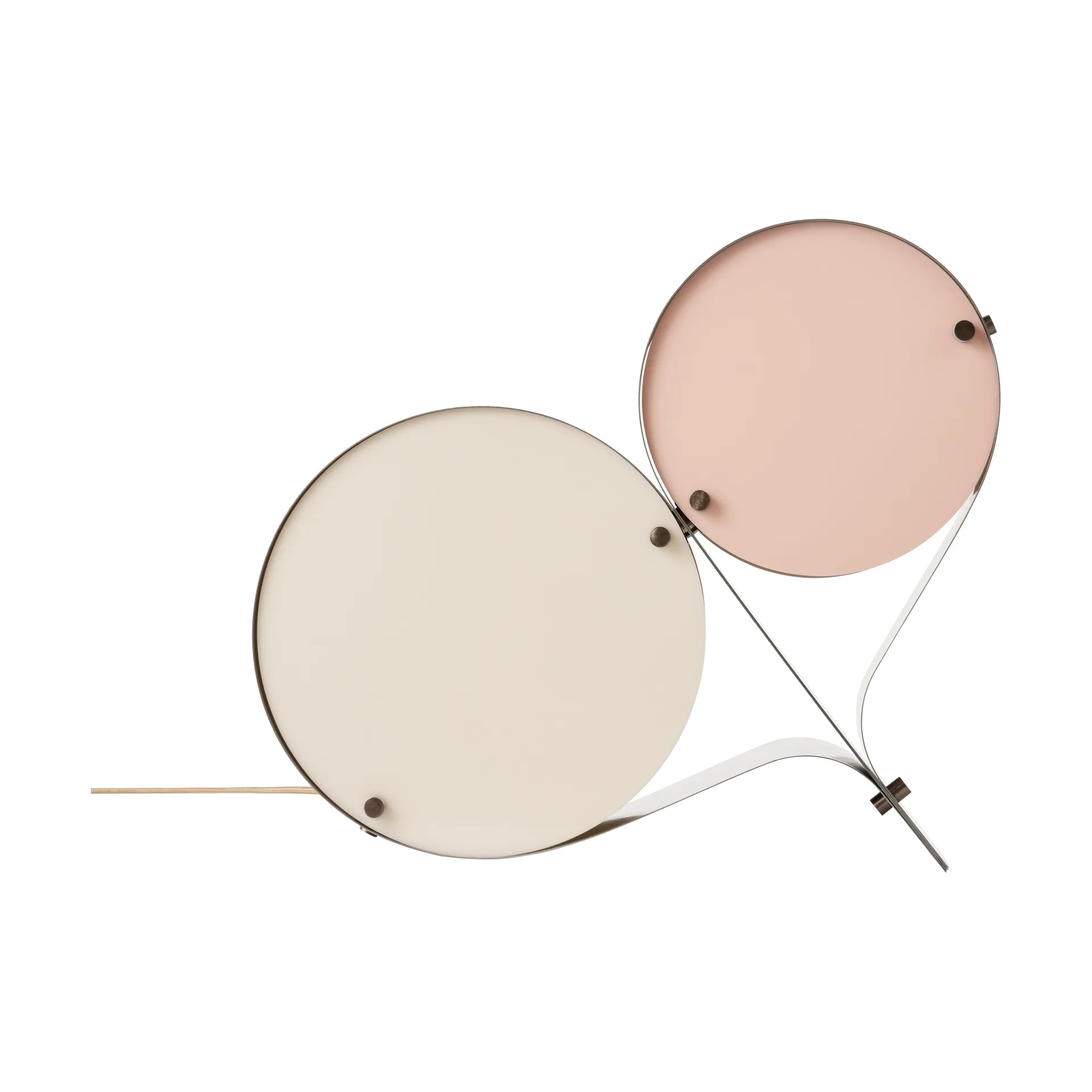 Couple table lamp, Ivory & blush GUBI