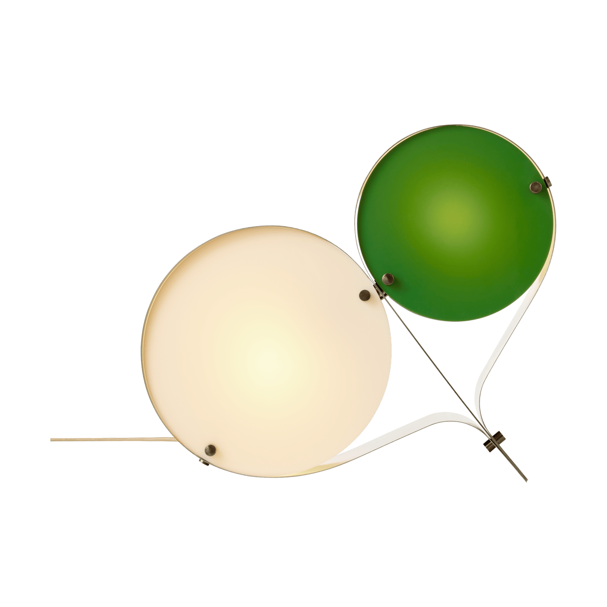 GUBI Couple table lamp Ivory & Clover | Scandinavian Design | Desk & table lamps | Green