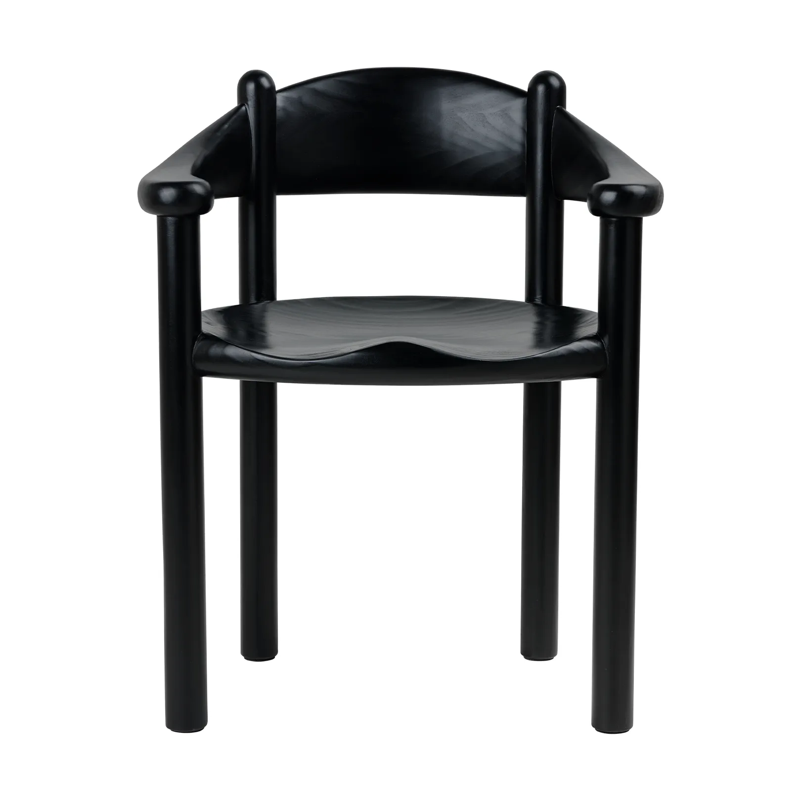 Daumiller chair with arms, Brown-black pine GUBI