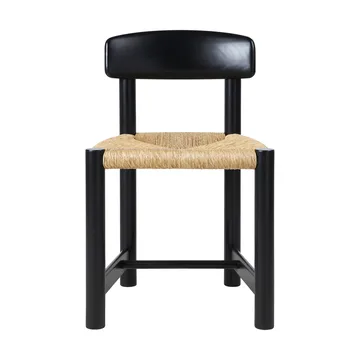 Daumiller Side Chair - Natural Rush-brown/black pine - GUBI