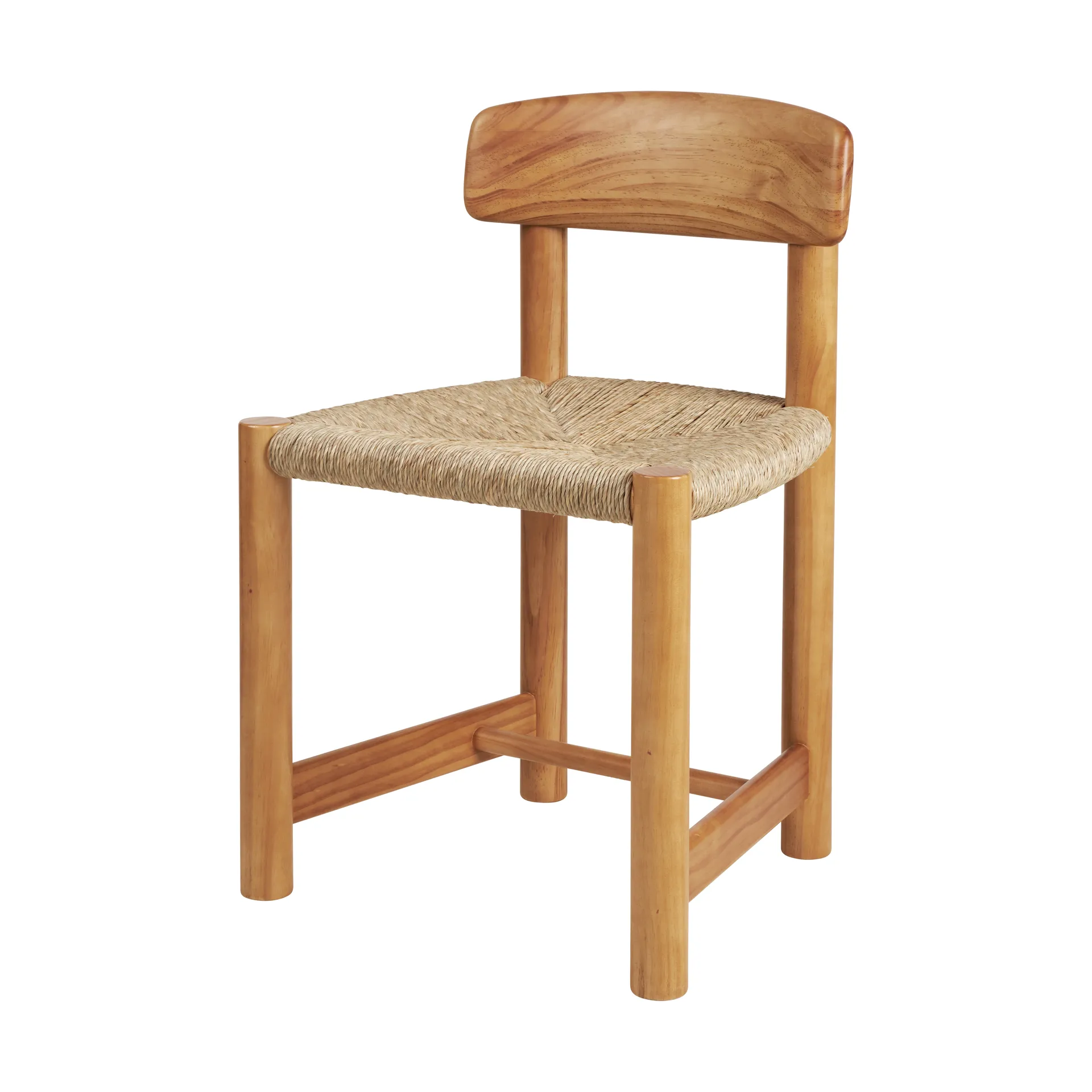 Daumiller Side Chair, Natural Rush-golden pine GUBI