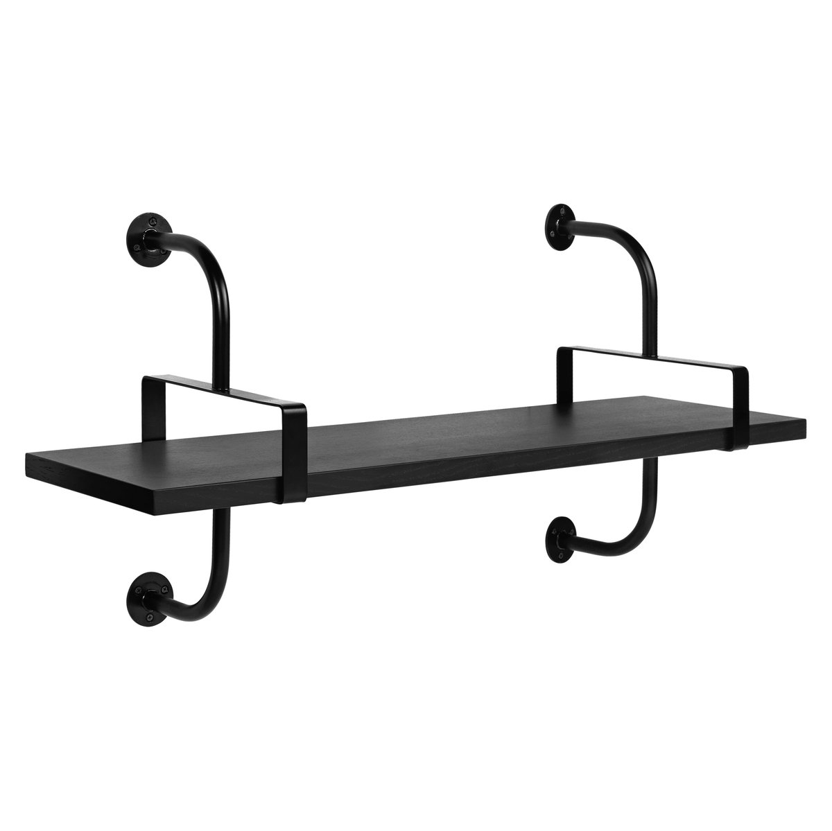 GUBI Démon shelf 1 shelf 95 cm black stained ash | Scandinavian Design | Shelves & shelving systems | Black