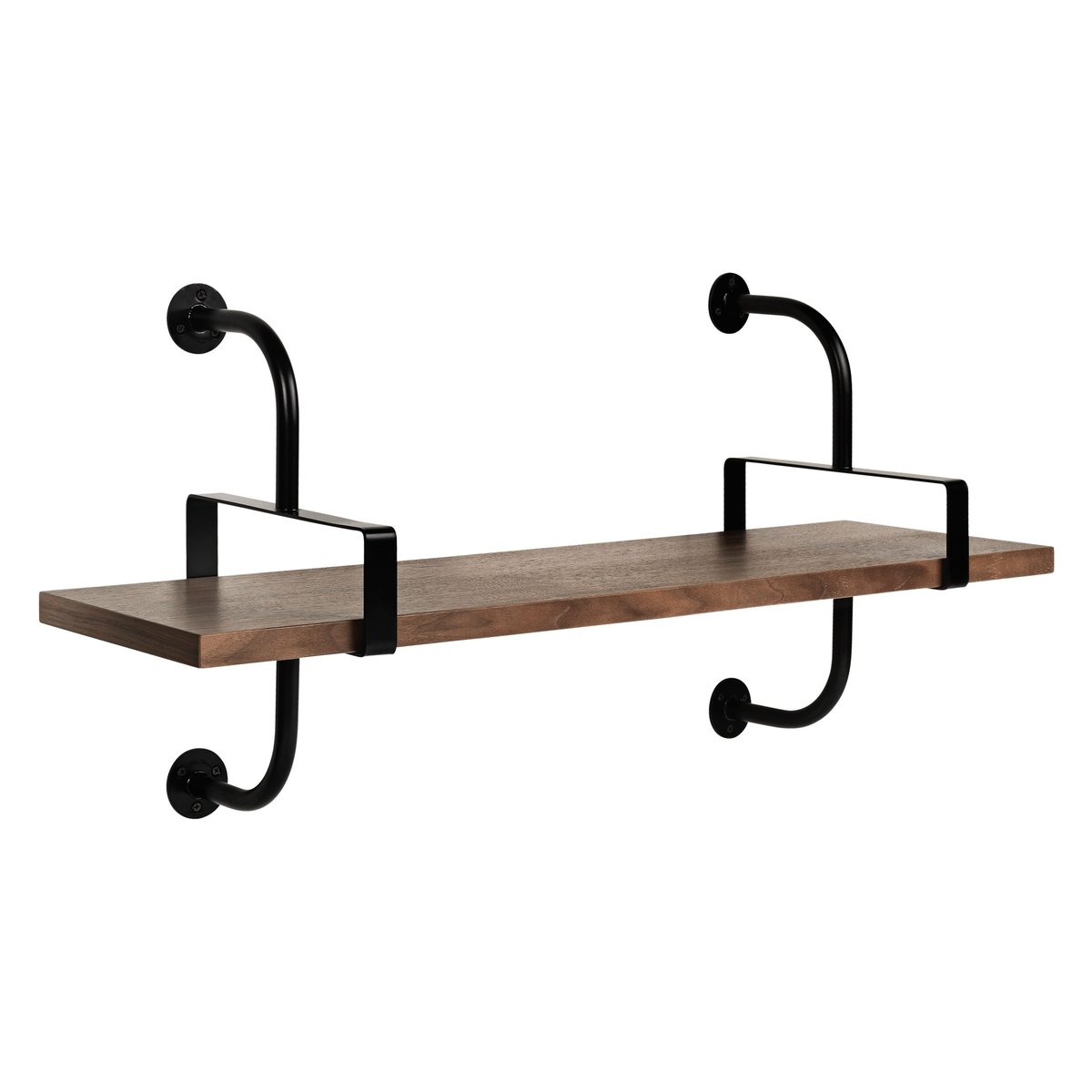 GUBI Démon shelf 1 shelf 95 cm walnut | Scandinavian Design | Shelves & shelving systems | Brown