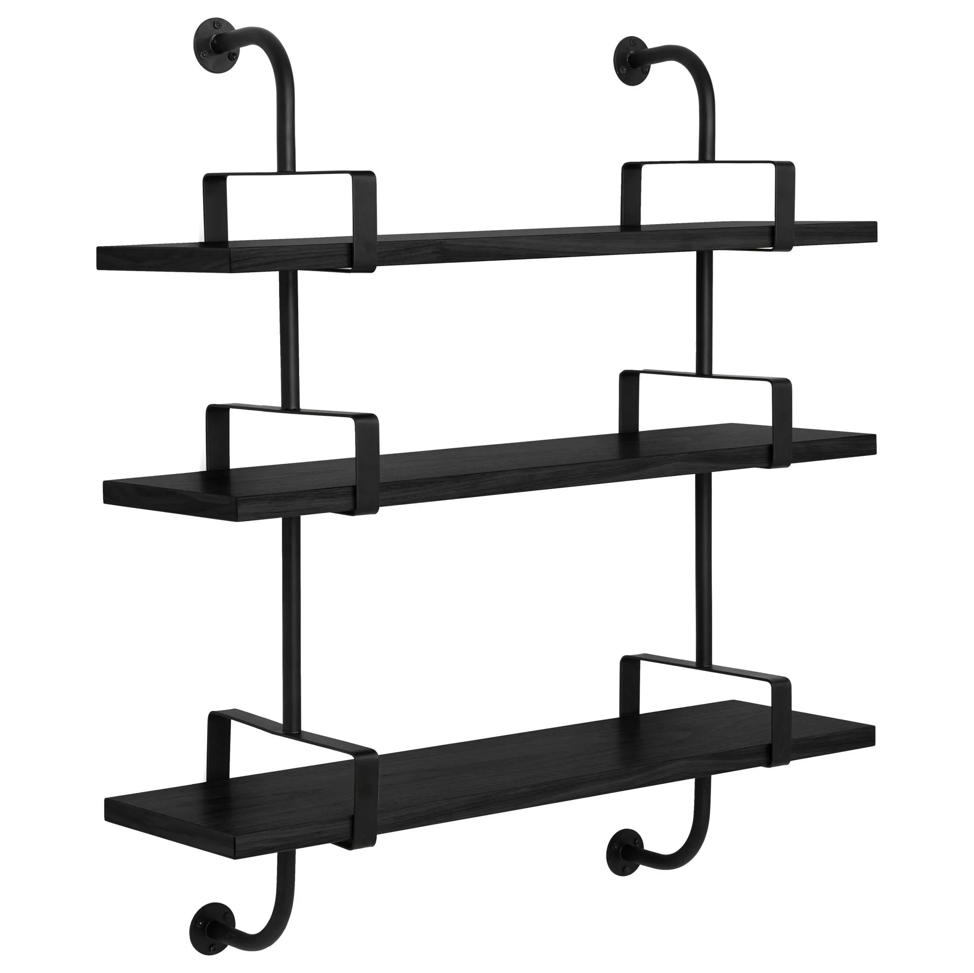 Démon shelf 3 shelf 95 cm, black stained ash GUBI