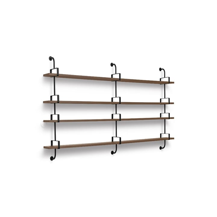 Demon wall shelf 4 levels - Walnut, 215 cm - GUBI